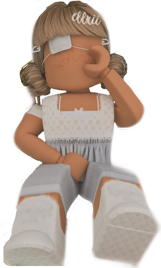 Sitting Roblox Robloxgfx Robloxgirl Sticker By Pxeachy