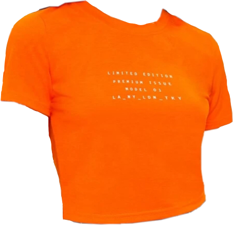 aesthetic orange shirt