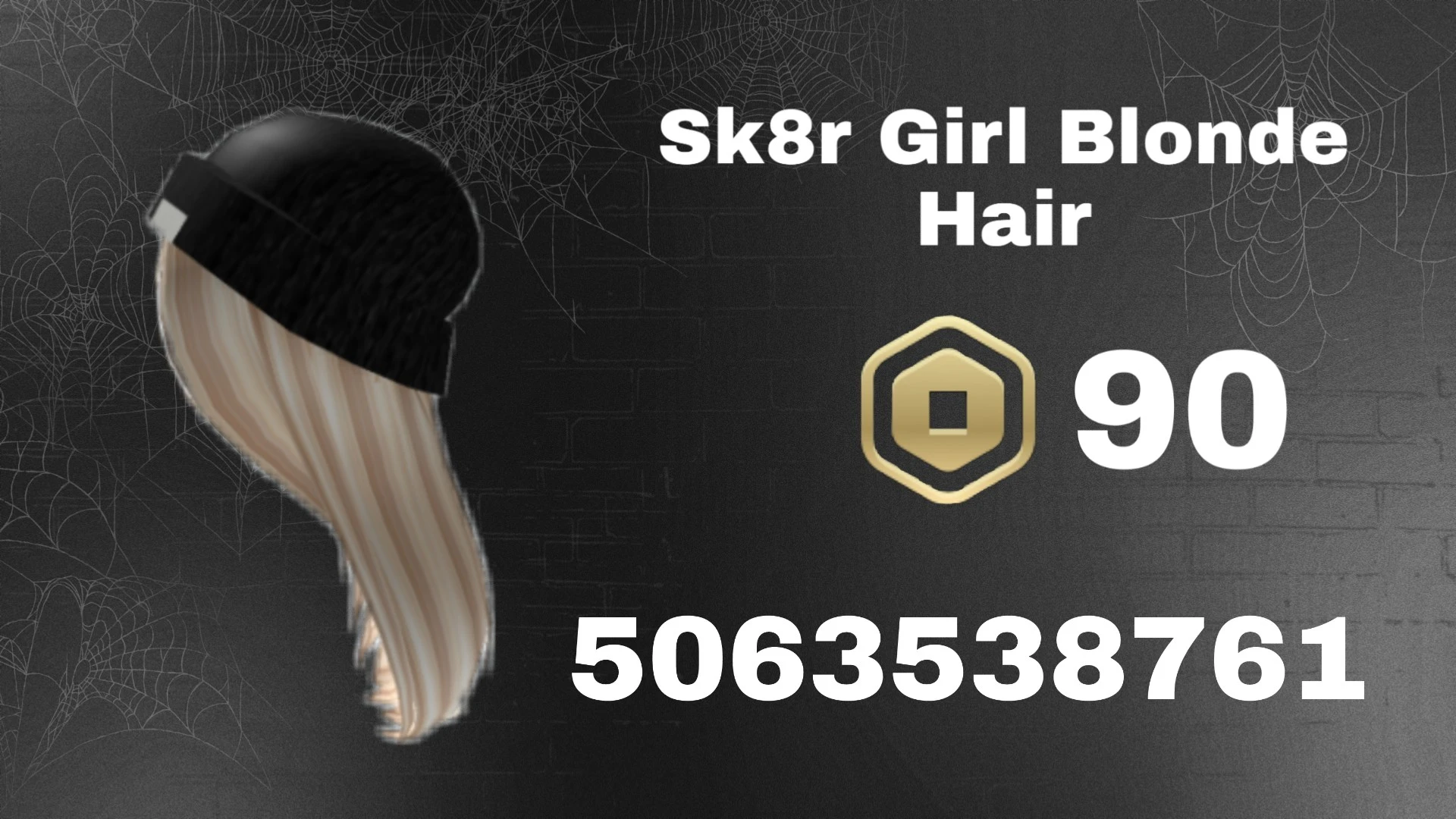 Roblox Sk8r Girl Blonde Hair