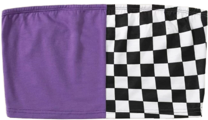 purple white aesthetic croptop checkered freetoedit