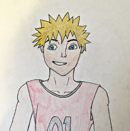 drawing guy blonde red