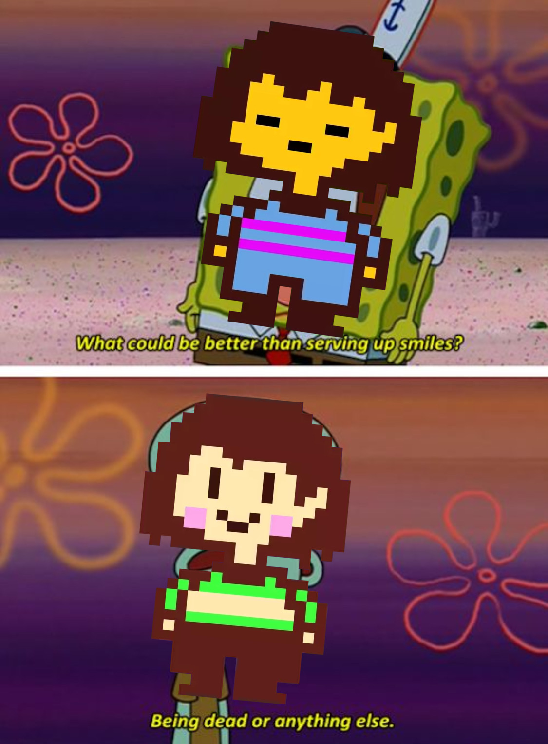 Undertale Chara Frisk Meme Undertalememe Image By 𓂸