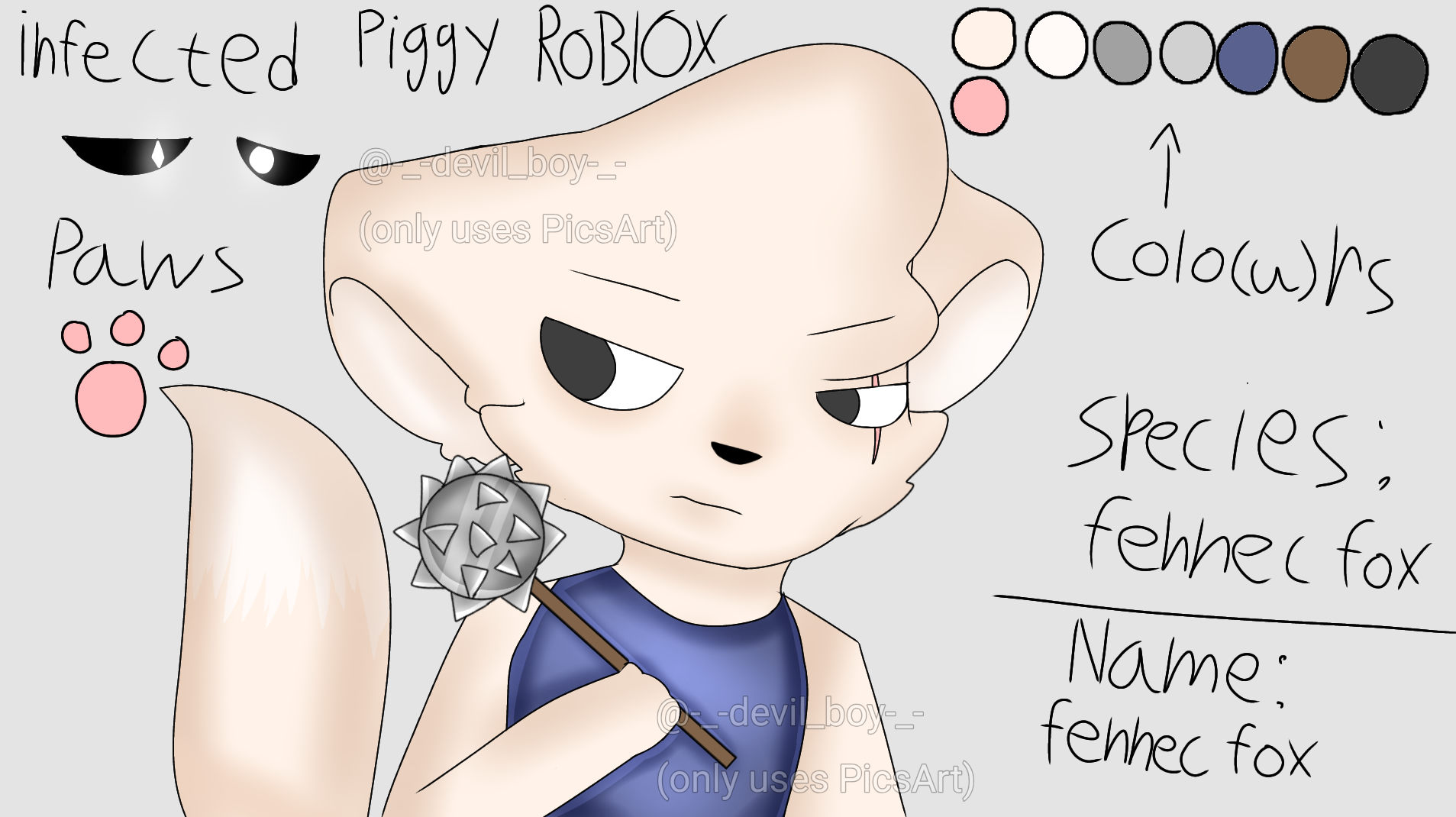 I Made A Piggy Roblox Oc D Image By - picsart roblox boy