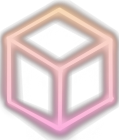 freetoedit cube 3d geometric glow