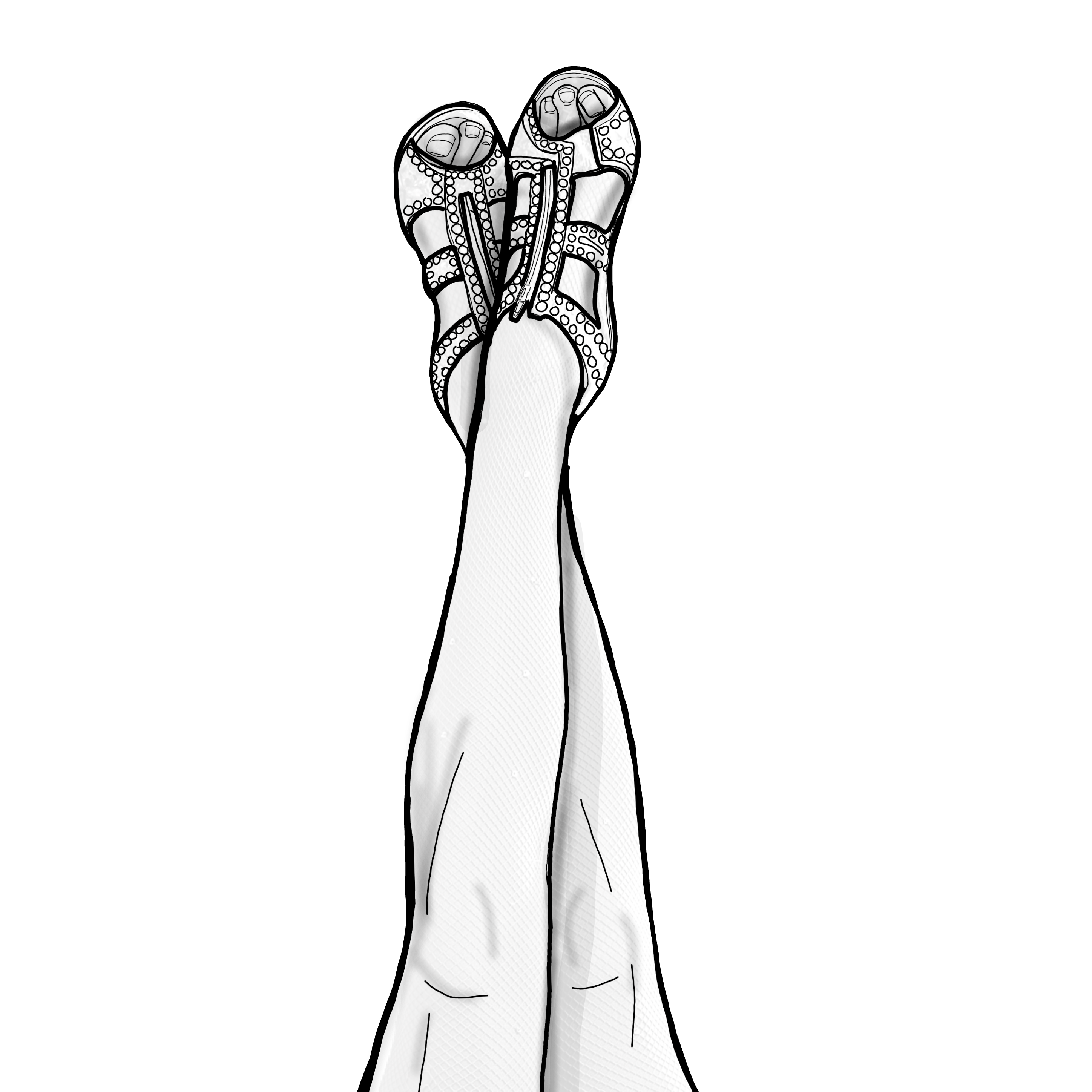 Legs Feet Shoes Drawing Sketch Sticker By I Ðï½yaÅ£