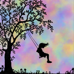 freetoedit color colors tree silhouette