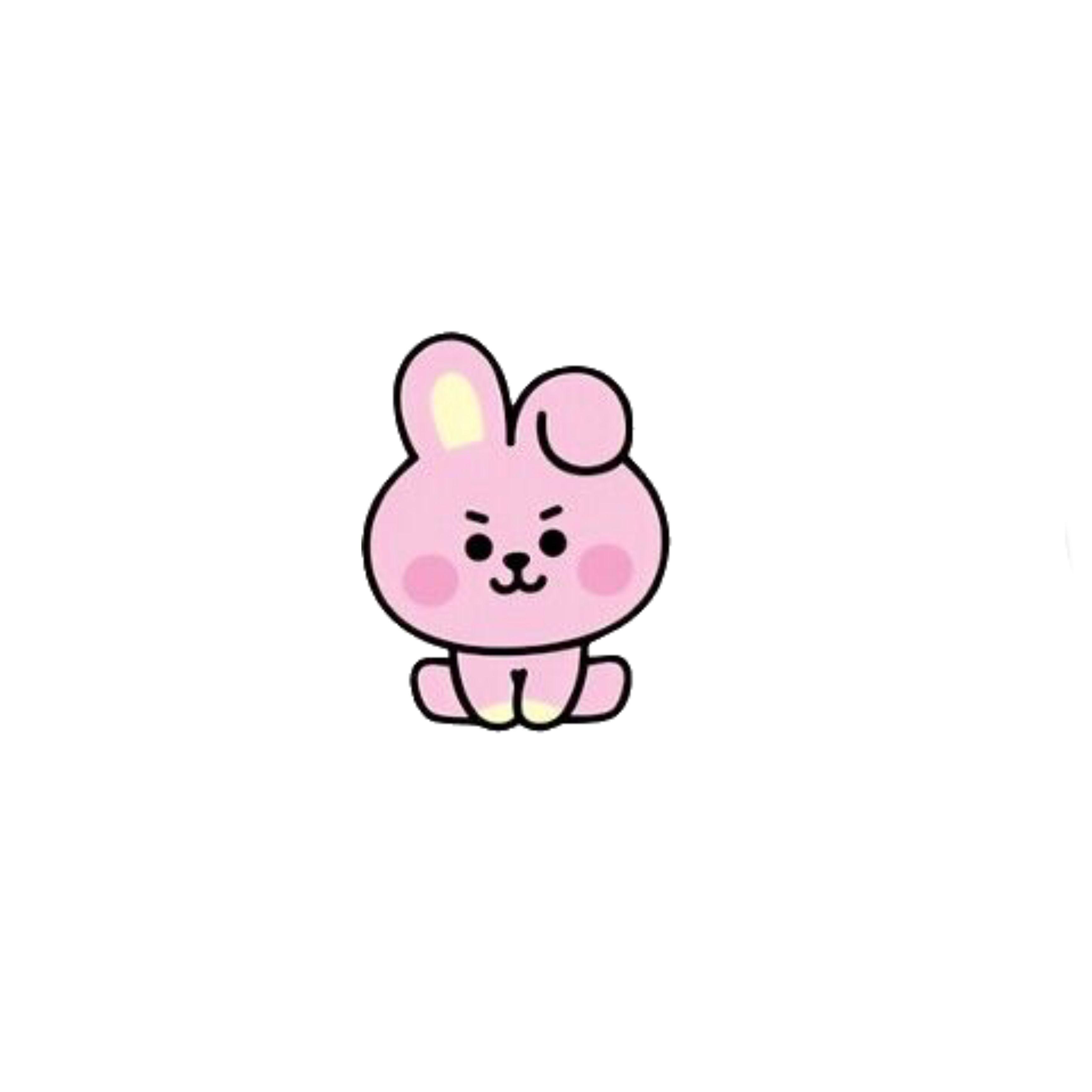 bt21 cooky pink cute baby freetoedit sticker by @tinymojis.