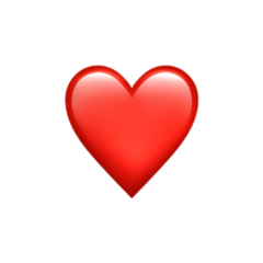 freetoedit heart red emoji iphone