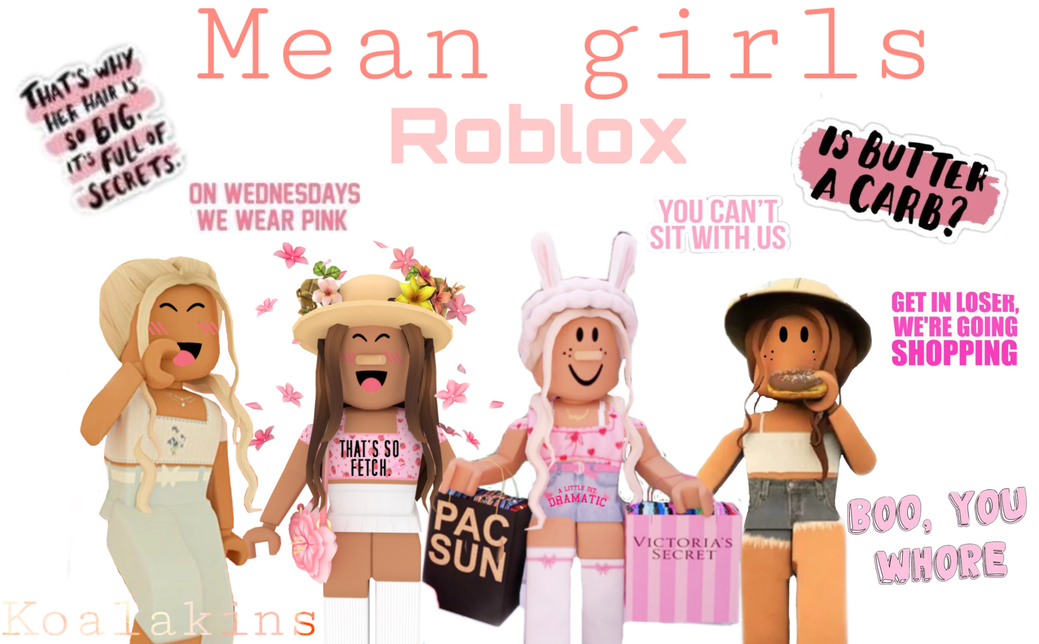 Meangirls Sofetch Image By Koala Roblox Playz - mean girls on wednesdays we wear pink roblox