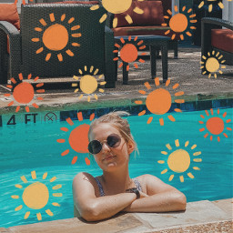 freetoedit summer sun pool happy