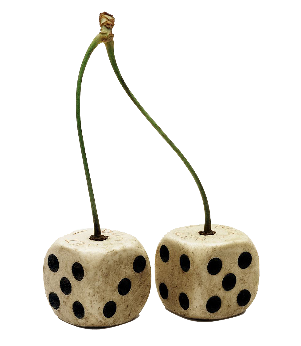 freetoedit cherry dice sticker by disposabledoll