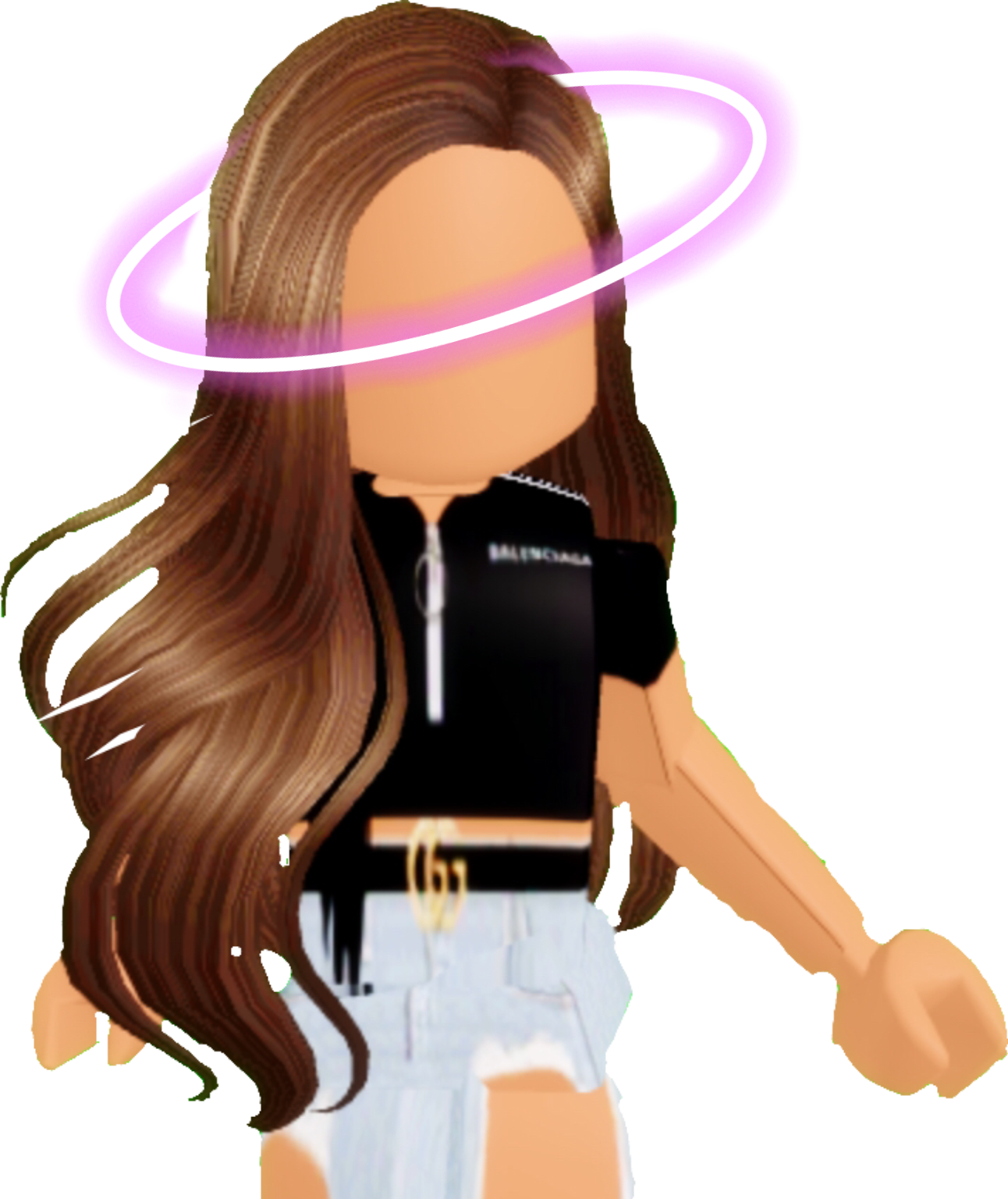 Roblox Simple But Cute Sticker By Paigecrat - cute roblox pictures with brown hair