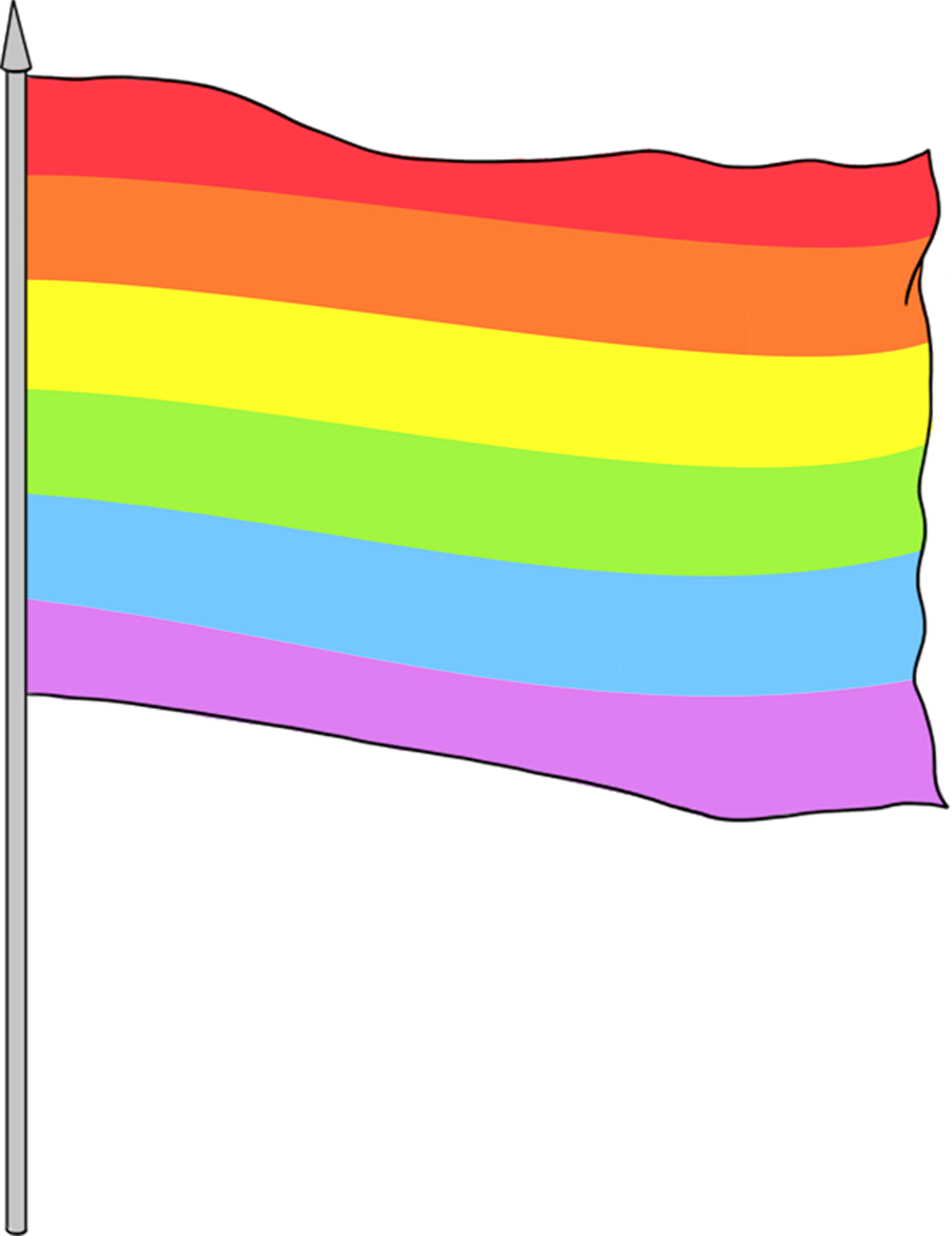 gay flag no background