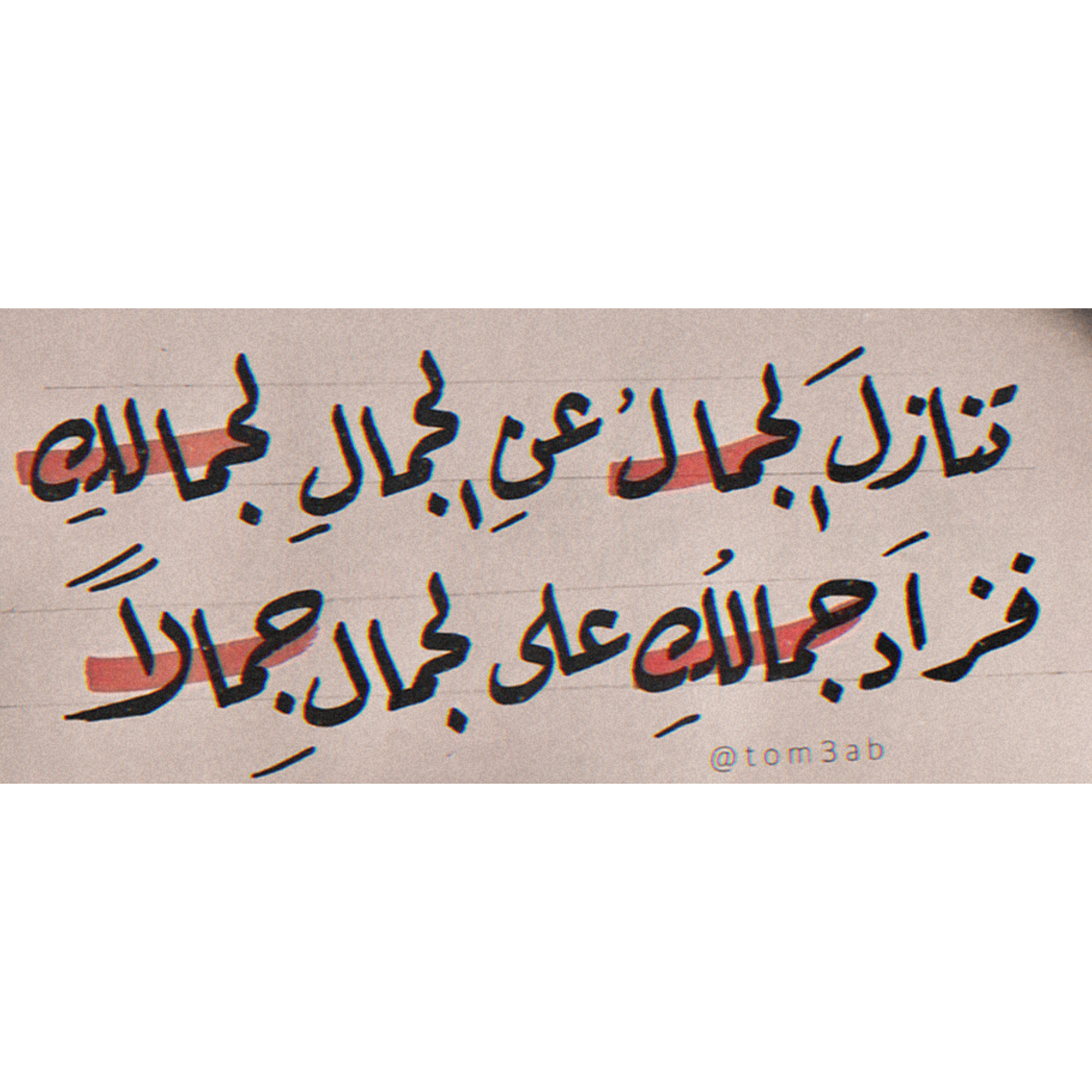 حب خط عربي خطوط Sticker By Test تست