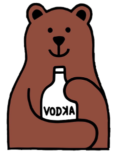freetoedit bear vodka alcohol brown stickersfreetoedit
