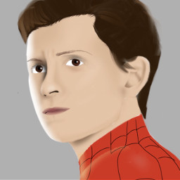 peterparker tomholland spiderman draw digitalart