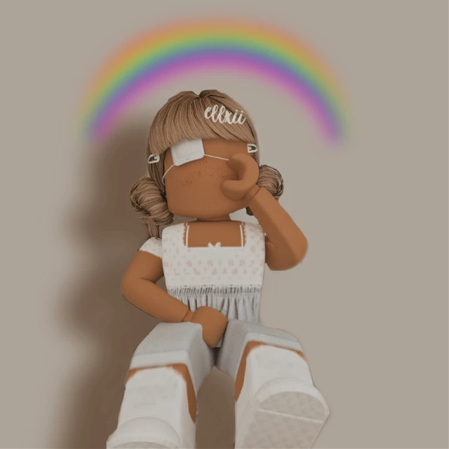 Rainbow Robloxgirl Image By Sofia2174 - rainbow cartoon characters roblox