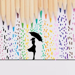 freetoedit coloredpencils rain umbrella colorful ircrainbowcolors rainbowcolors