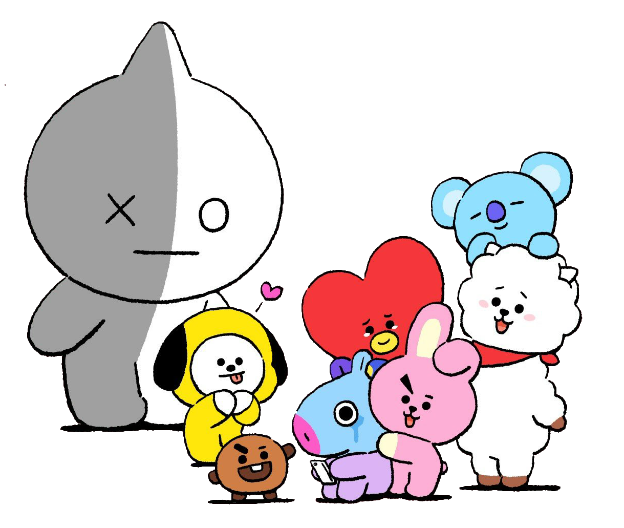 Freetoedit Bt21 Tata Cooky Shooky Sticker By @bt21-lover