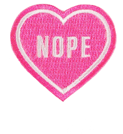 pink nope crochet heart love freetoedit