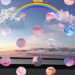freetoedit rainbow cloudd sky dream srcskydrops skydrops