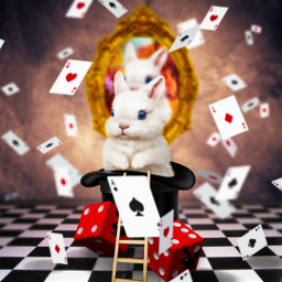 freetoedit rabbit bunny dice cards