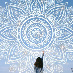 girlinmandala happyness freetoedit irctouchthesky touchthesky