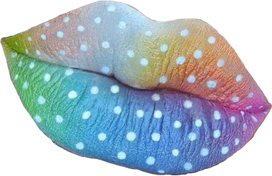 Freetoedit Rainbow Lipstick Lips Sticker By Mika Kobayashi