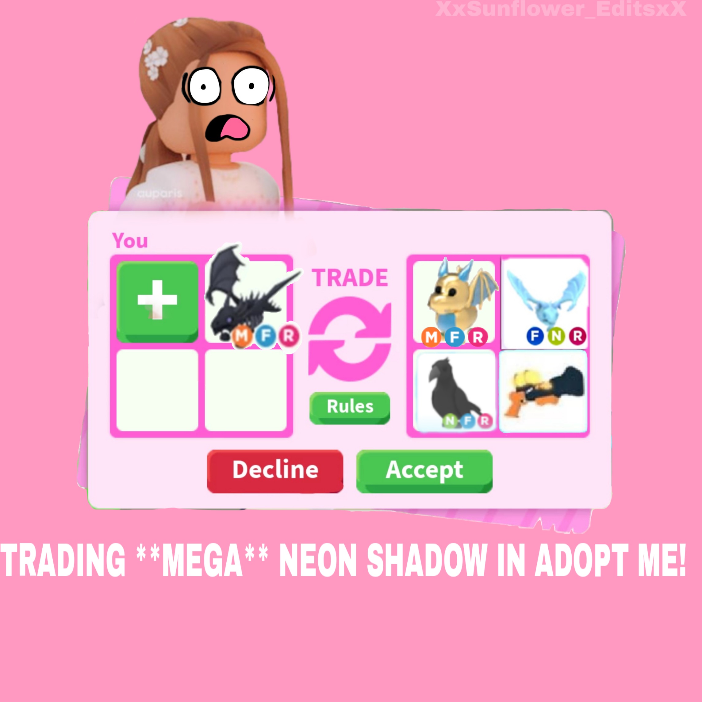 Adopt Me Pets Neon Shadow