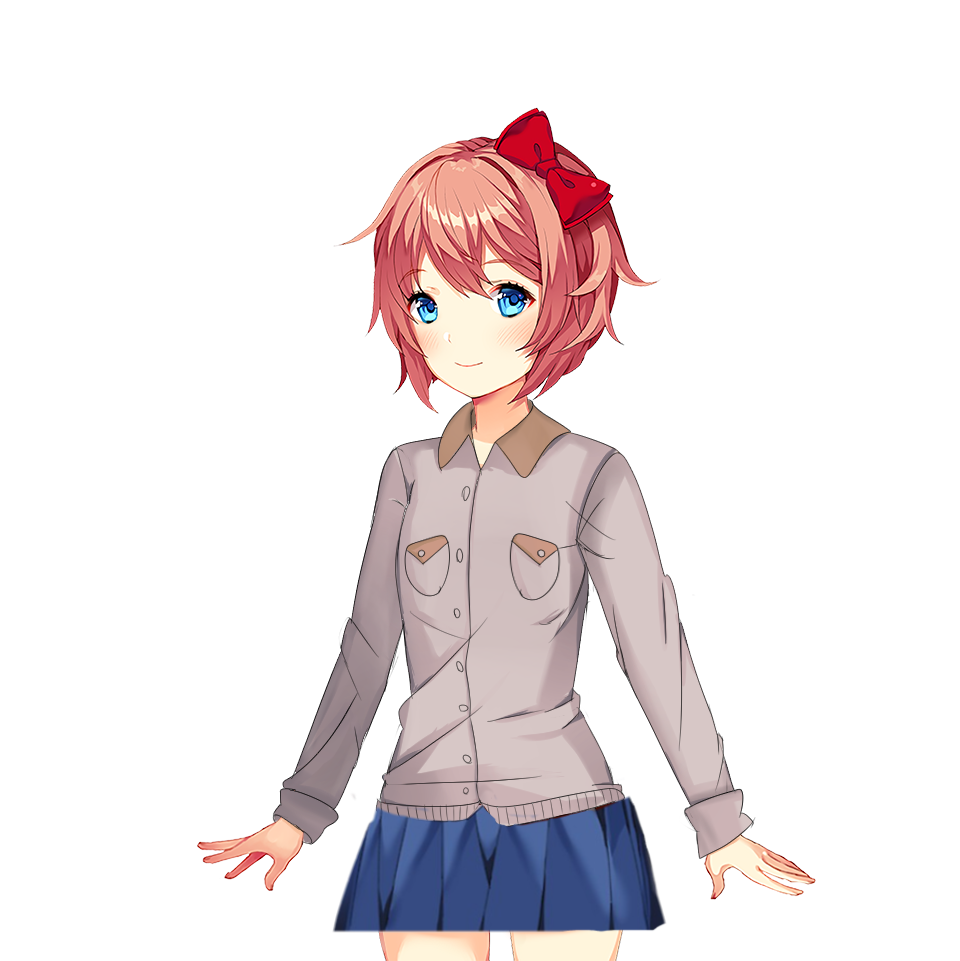 freetoedit ddlc sayori sticker by @allisa_the_art