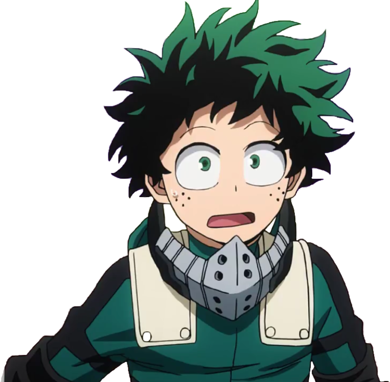 deku sticker mha cute green sticker by @todobrokii