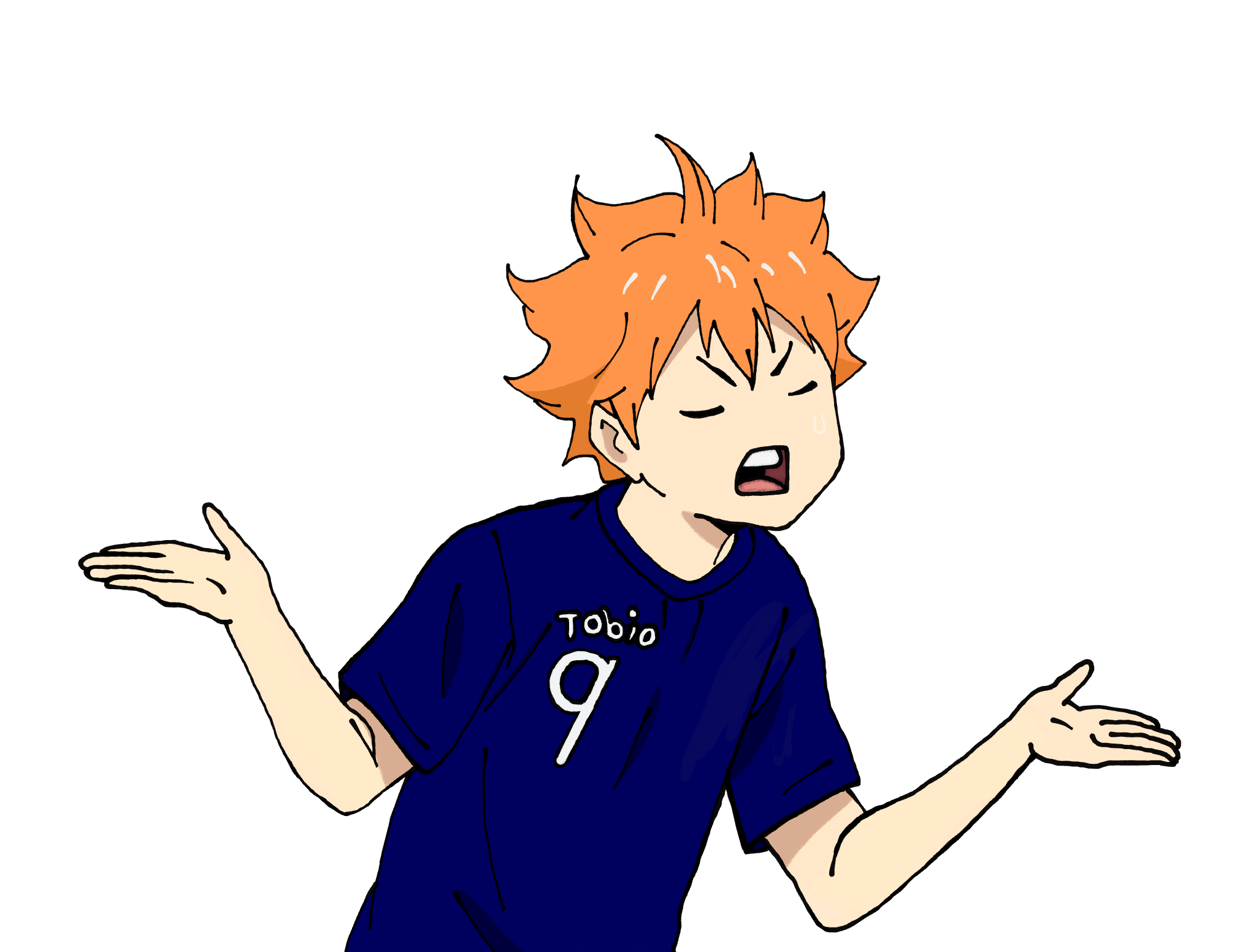 freetoedit kageyama hinata sticker by @ok_then_edit9