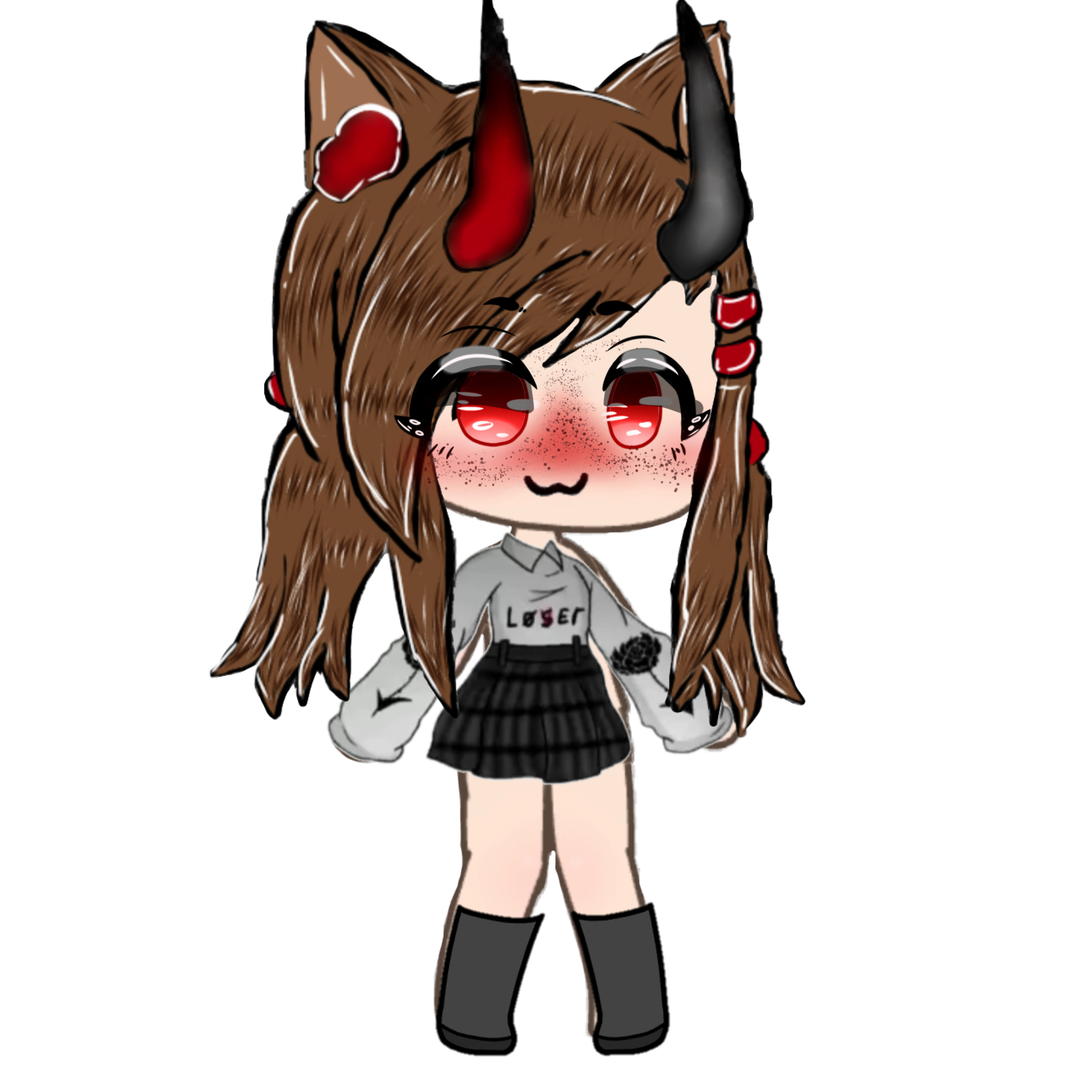 demonlookscheck freetoedit image by @chibi_moonxox