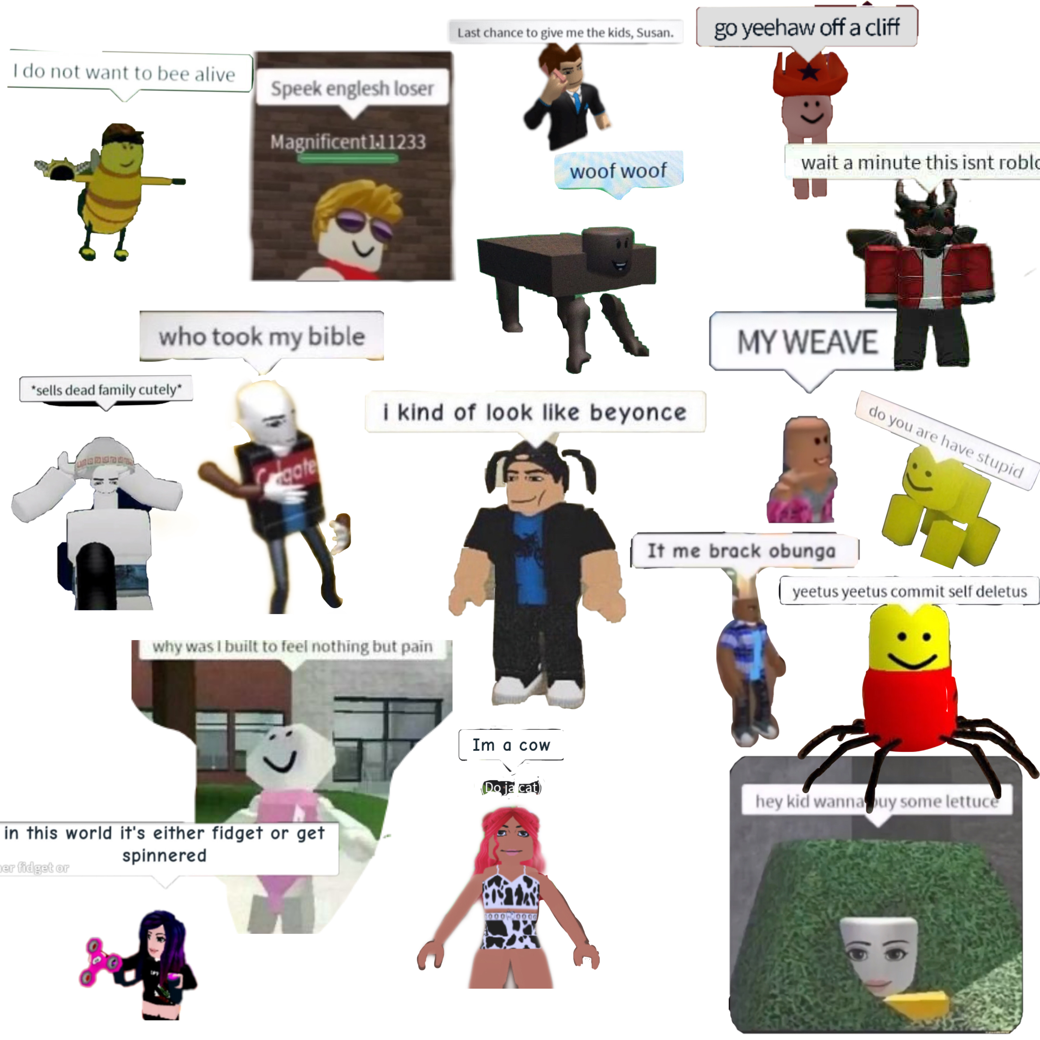 Roblox Meme Image By 𝗹𝗼𝘃𝗲 𝘆𝗮 𝗮𝗹𝗹 - roblox cursedchats sticker by perfectdanu2010yt xd
