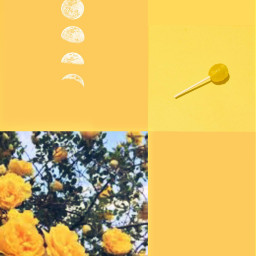 yellow yellowaesthetic aesthetic collage yellowaestheticwallpaper
