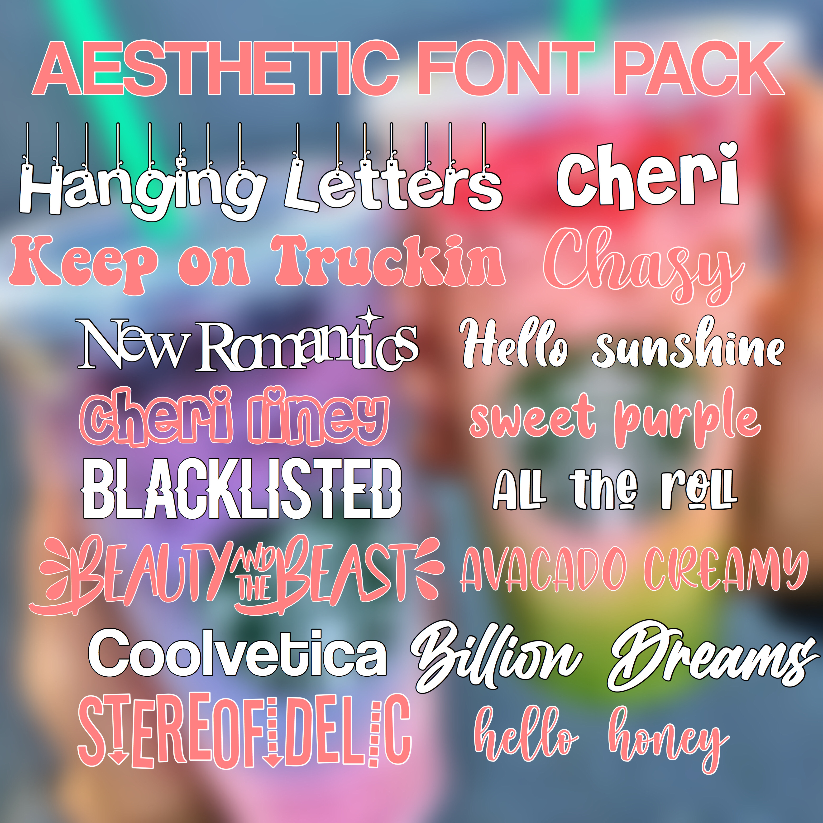 Fontpack Font Fonts Aesthetic 333106200028201 By @Fqiryhelps