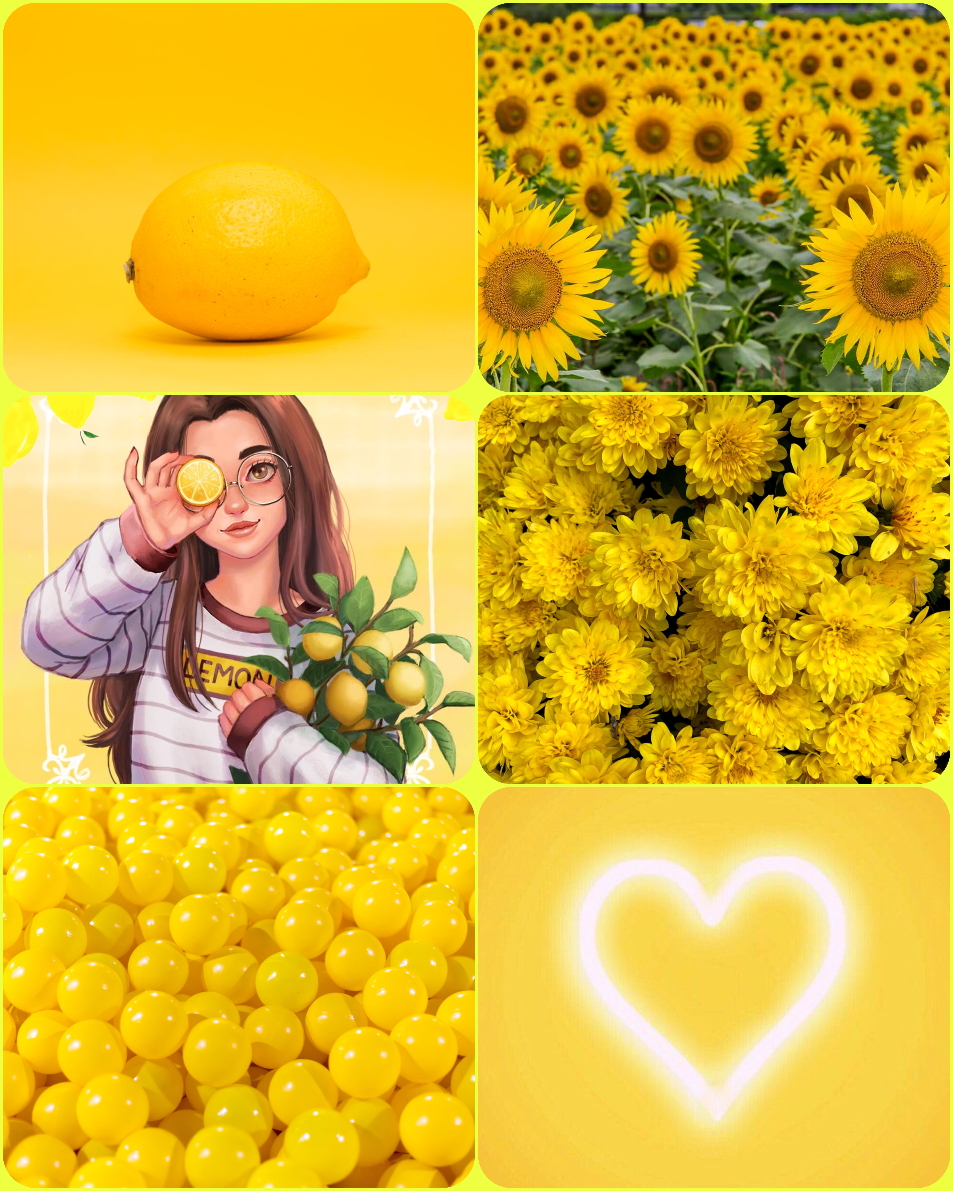 Yellow Aesthetic Collage Challenge on Picsart