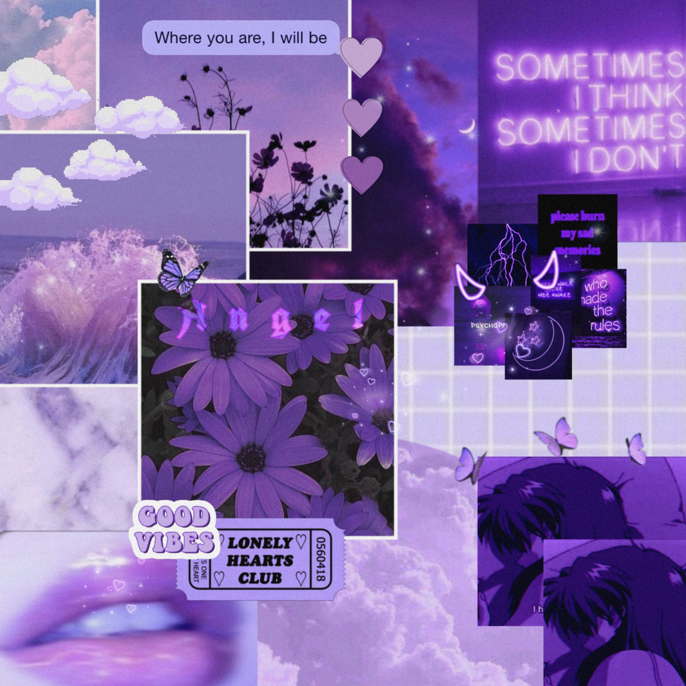 purple aesthetic background wallpaper angel image by @lin_s0
