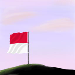 wallpaper background buzlague indonesia independenceday hutri75 flag merdeka anime painting drawing