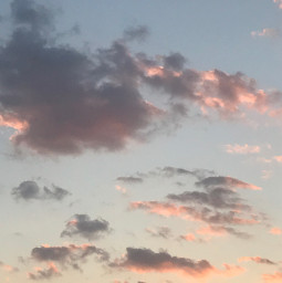 sunset clouds cloud pink blue sky