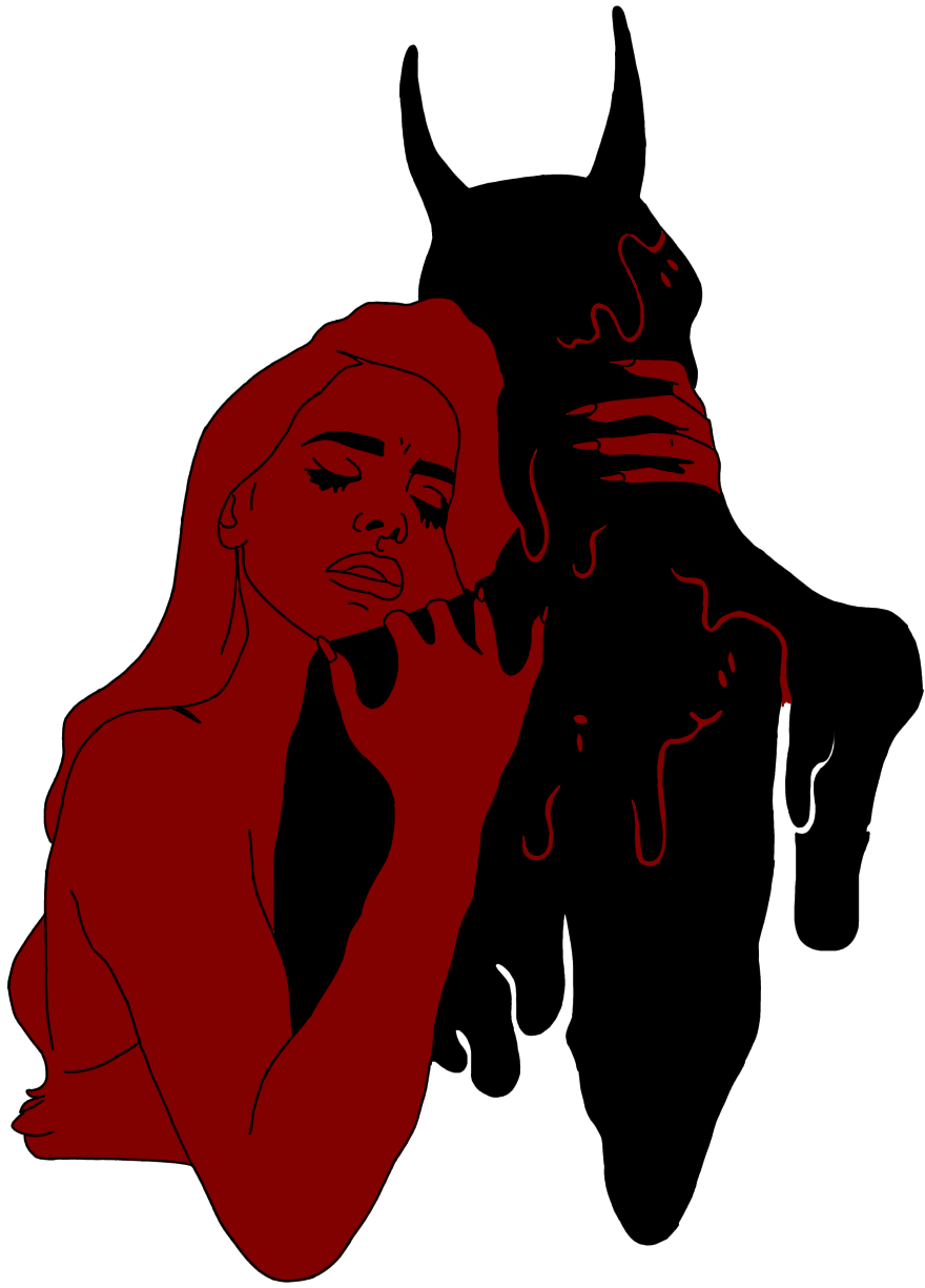 girl demon devil girlanddevil love sticker by @ohitsautumn.