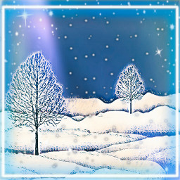 winter snow wintertime winterlandscape frost blue freetoedit