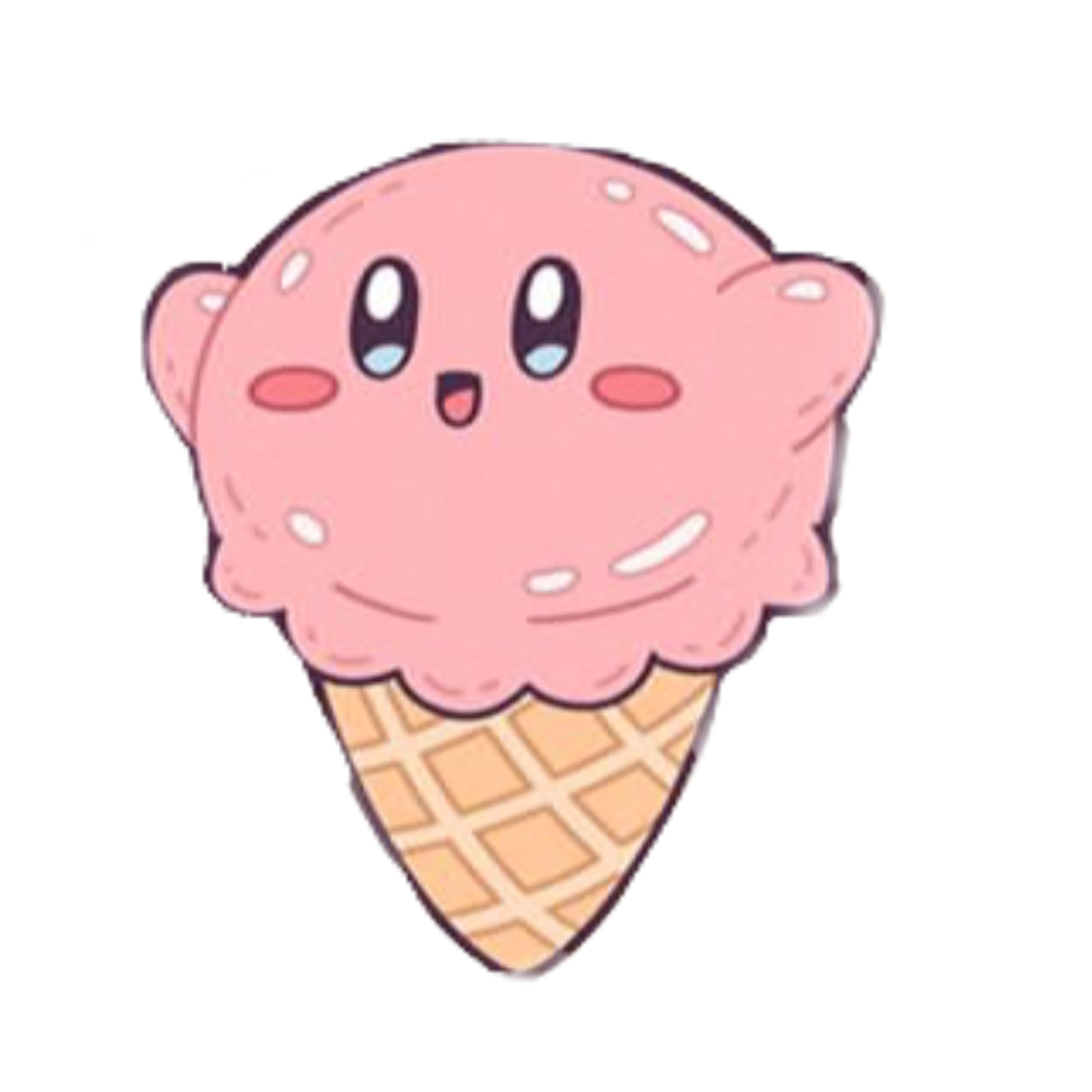 kirby pink kirbyicecream icecream sticker by @nekopxra