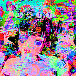 eyestrain scenecore neon animecore weirdcorw freetoedit