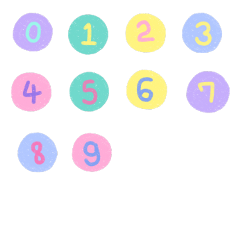 number 폴꾸 숫자 pastel circle overlay cute diary polaroid freetoedit