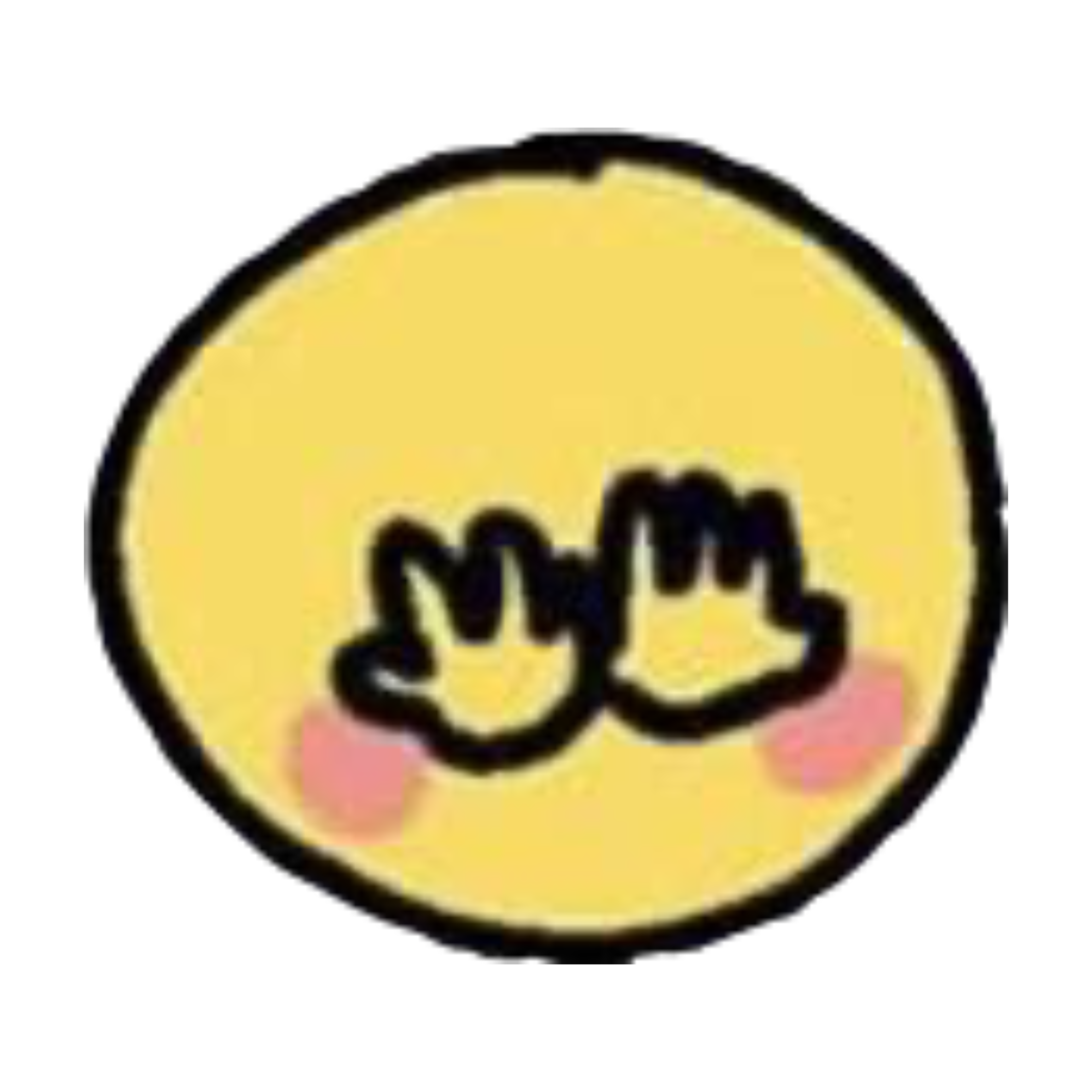 emoji meme blush blushy uwu sticker by @mallowsinthesky.