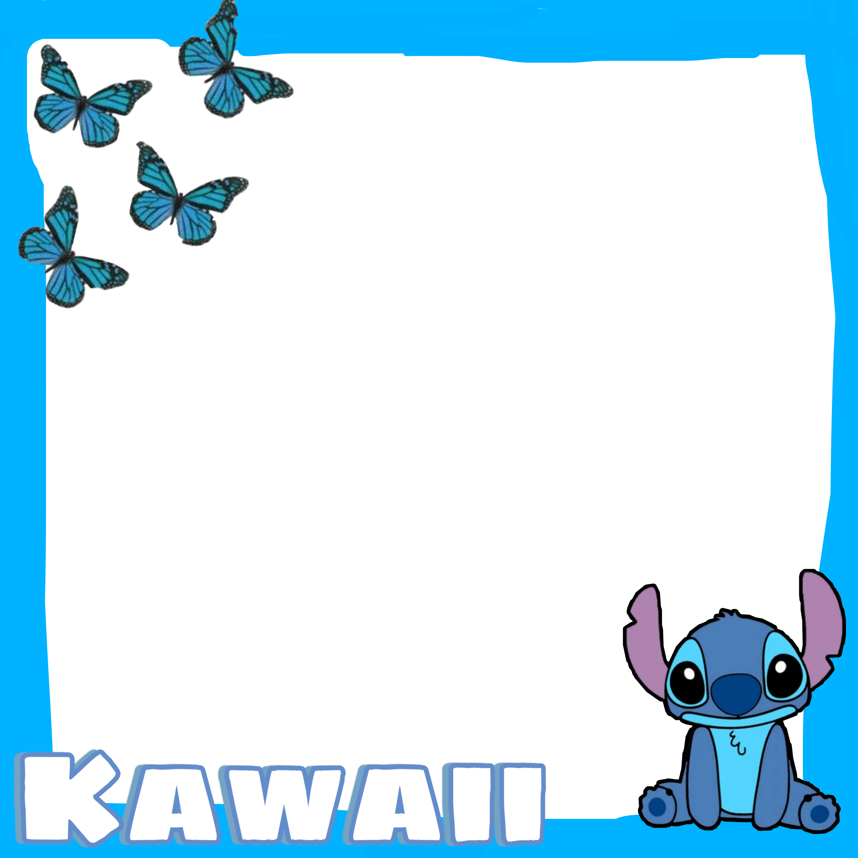 sticker blue kawaii kawaiiblue frame sticker by @ava___max