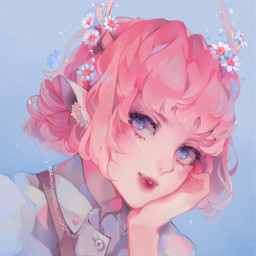 art anime manga girl artgirl artanime sweet pink pinkaesthetic sweetgirls maid nekogirl freetoedit