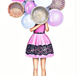 girl balloons airballoon edit faceless freetoedit ircbountifulbaskets bountifulbaskets