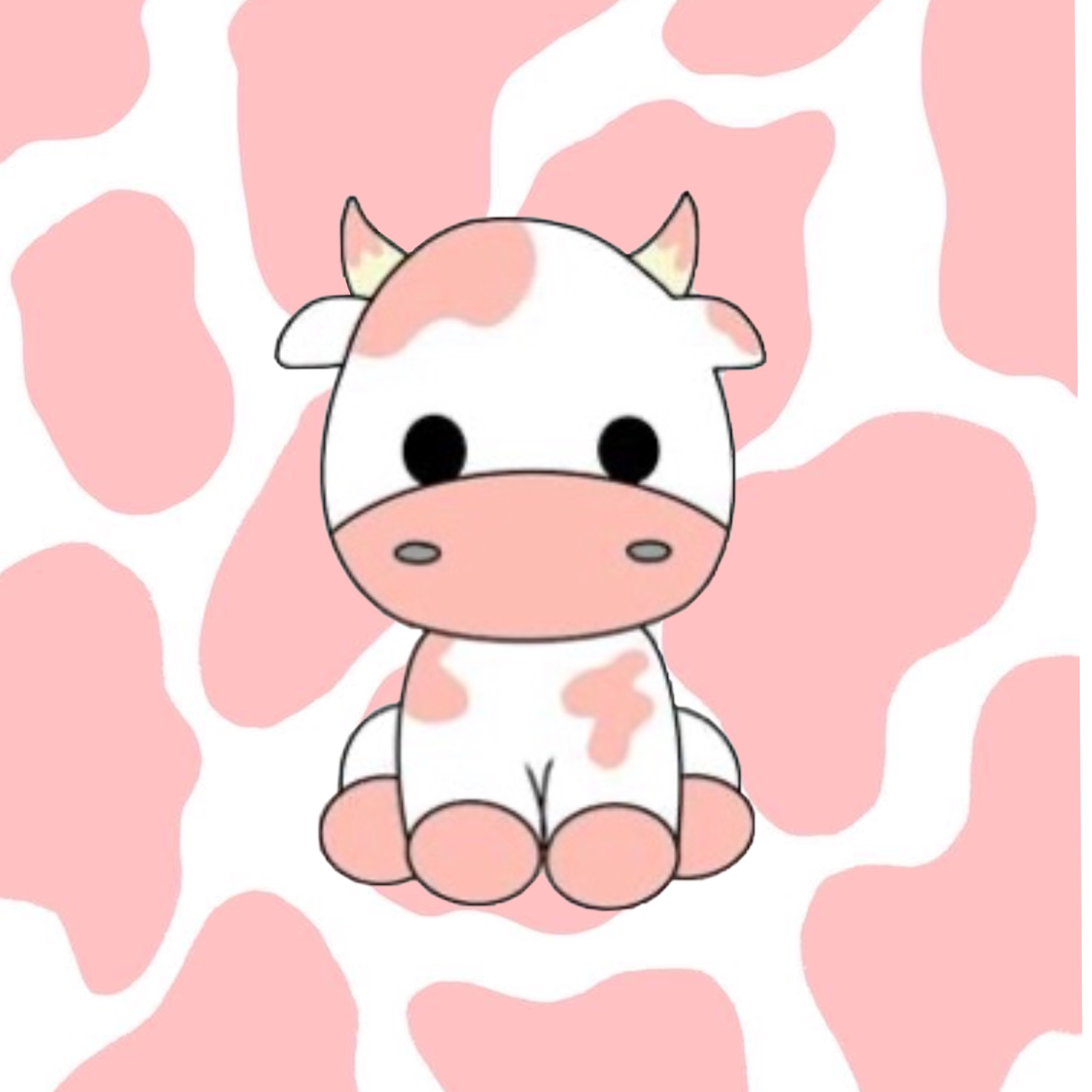 This visual is about pink cow freetoedit #pink #cow.